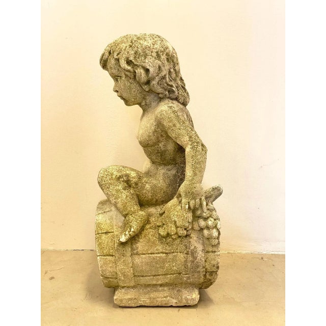 Mid-Century Modern Vintage Concrete Garden Figurine, 1970s For Sale - Image 3 of 8