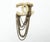 Chanel Gold CC Pearl Crystal Multi Chain Medium Brooch *Marked 18 *Made in France -The brooch is approximately 4" x 1.9"....