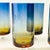 Glass Mid Century Bluerina Footed Tumblers by Denby - Set of 5 For Sale - Image 7 of 11