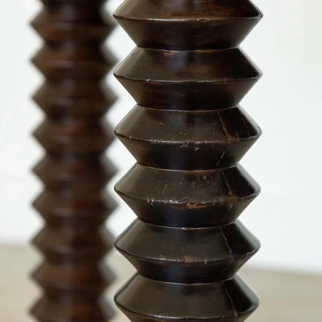 1940s French Wood Table Attributed Charles Dudouyt For Sale - Image 12 of 12