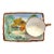 Vintage Tea & Biscuit Majolica Serving Tray For Sale