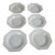 French Octagonal Earthenware Dishes, 1820, Set of 6 For Sale