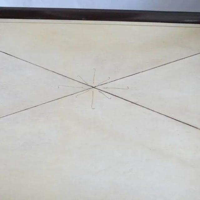 1940s Maison Jansen French Art Deco Parchment Coffee Table For Sale - Image 5 of 5