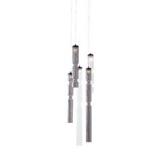 Sagano 5 Lights Glass Pendant by Riviera Light For Sale