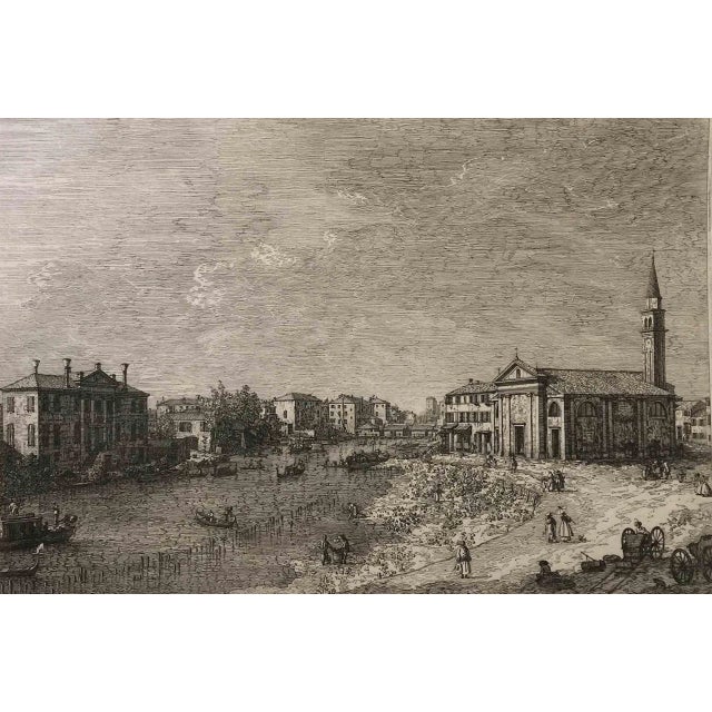 Giovanni Antonio Canal (Canaletto), Al Dolo, Etching, 1735/44 For Sale