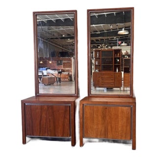 MCM Dillingham Mirrored Vanity/ Nightstands . For Sale