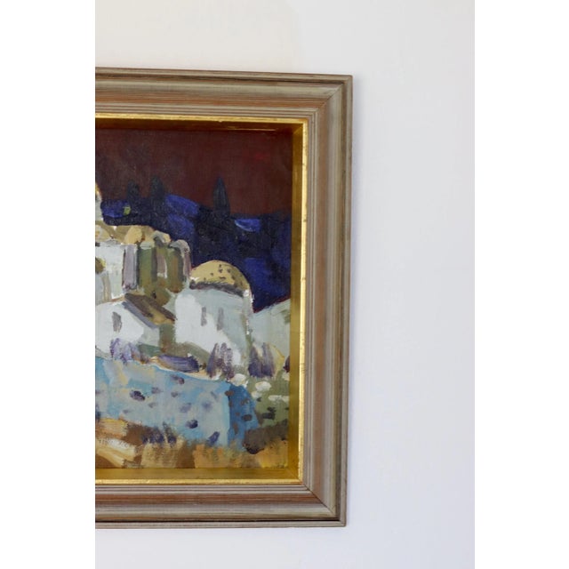 Tage Garvik, Town, 1950s, Oil on Canvas, Framed For Sale - Image 8 of 11