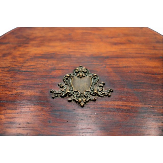 Wooden Jewelry Box with Silver Applications For Sale - Image 3 of 10