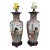 Vintage Chinese Hand Painted Porcelain Table Lamps - A Pair For Sale