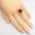 1960s Van Cleef & Arpels Large Cabochon Burmese No Heat Ruby Diamond Gold Ring Gia, Size 6 For Sale - Image 15 of 15