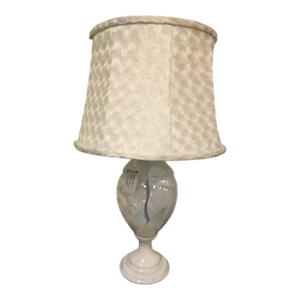 Evolution by Waterford Glass Table Lamp on Marble Base