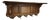 Vintage French Carved Oak 5-Hook Coat Rack For Sale