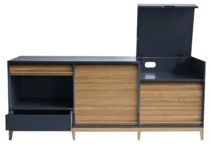 Sideboard in Blue and Grey by Colé Italia