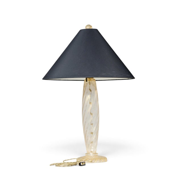 Donghia Mid 20th Century John Hutton for Donghia Ondoso Mid Century Murano Glass Lamp - Pair For Sale - Image 4 of 9