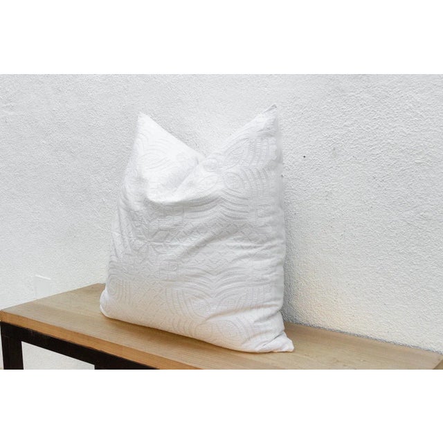 Linen Horizon Large Applique Pillow Cover For Sale In Los Angeles - Image 6 of 8