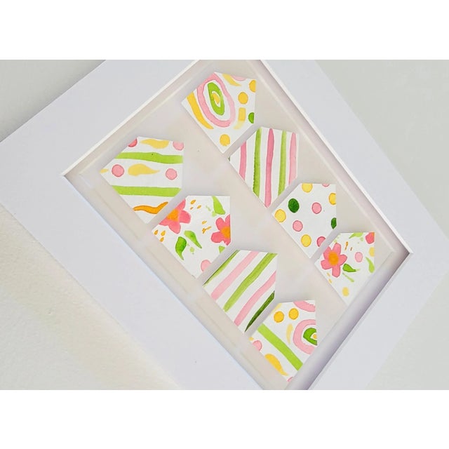 "Little Houses No. 2" Original Abstract Collage by Suzanne MacCrone Rogers For Sale - Image 4 of 6