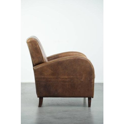 Set of Sheepskin Lounge Chair and Ottoman For Sale - Image 3 of 18