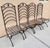Antique French Provincial Wrought Iron Garden Chairs Two Birds & Leaf Motif 4pc Set For Sale In Palm Springs - Image 6 of 7