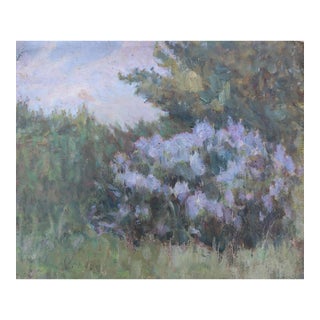 Original Impressionism Oil Painting: Forest Landscape, Ukrainian Art (1960s) 29-35 For Sale