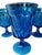 Mid-Century Modern Vintage Noritake Perspective Blue Goblets- Set of 4 For Sale - Image 3 of 5