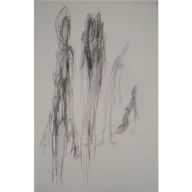 Alberto Giacometti, Figure, Lithograph For Sale