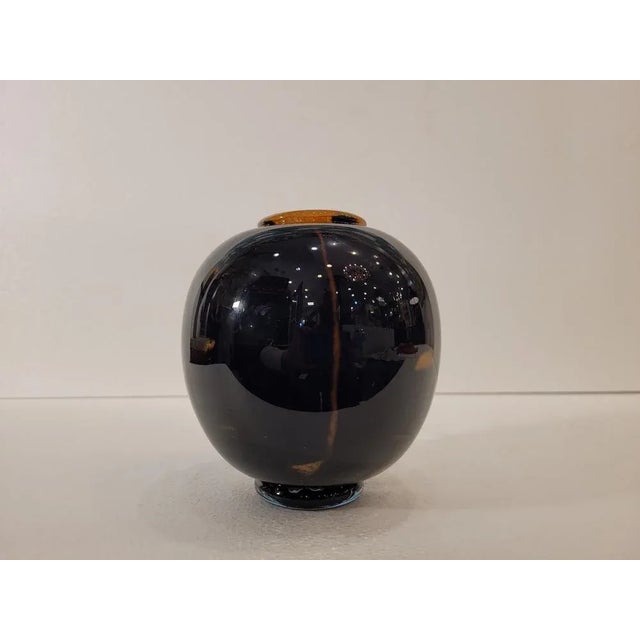 1970s Vintage Italian Blown Glass Vase, 1970s For Sale - Image 5 of 10
