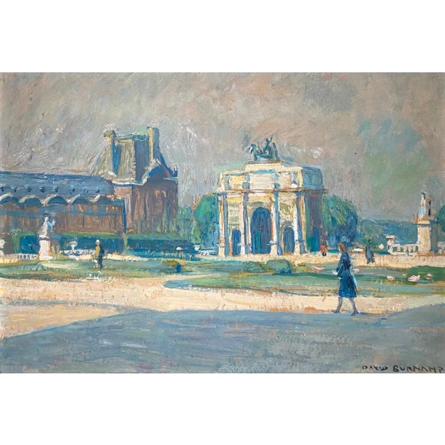 David Arnold Burnand, Arc de Triomphe du Carrousel, Paris, 1920s, Oil For Sale - Image 7 of 7