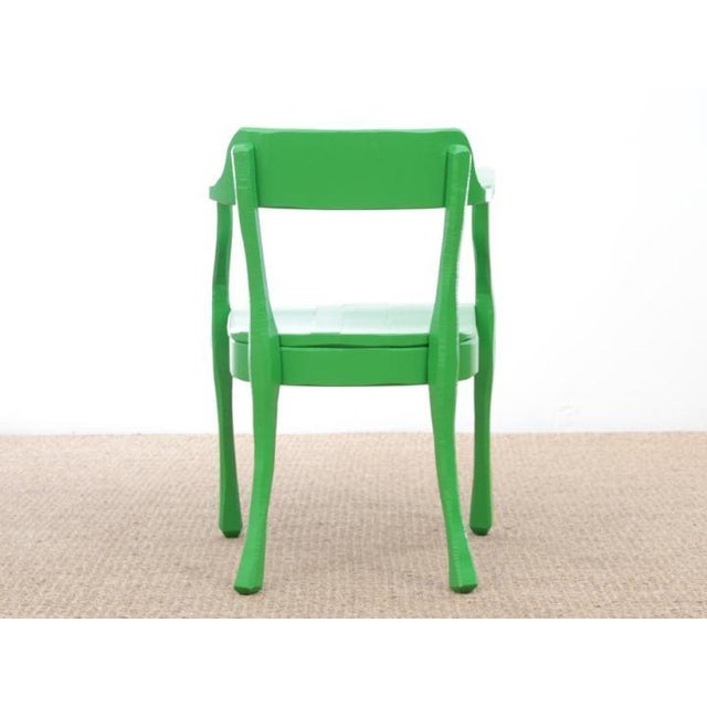 Vintage Green Side Chair For Sale - Image 5 of 17