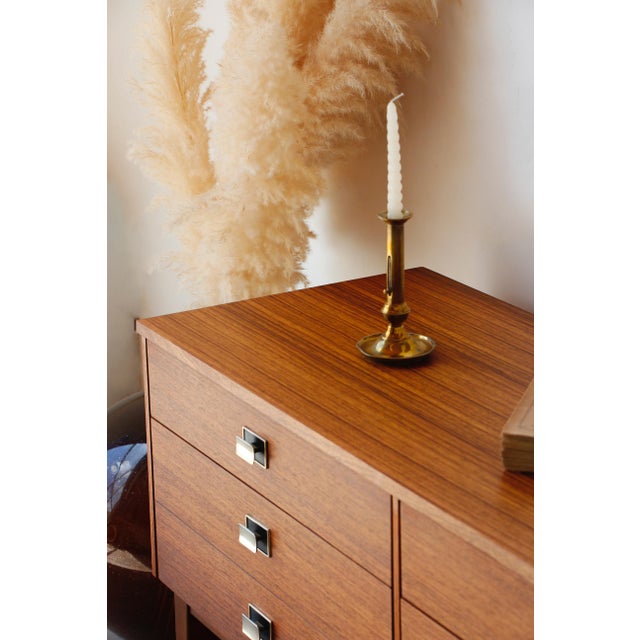 Vintage Teak and Zebrano Chest of Drawers, 1960s For Sale - Image 13 of 18
