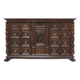 Antique Genoese Coin Cabinet, 1600 For Sale