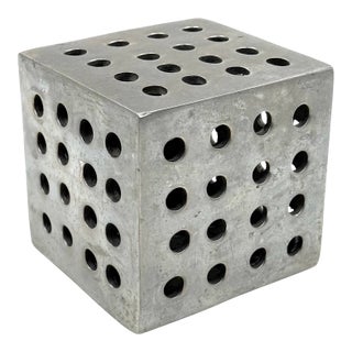 Space Age Metal Dice, Attrib. To Danese Italy 1960s For Sale