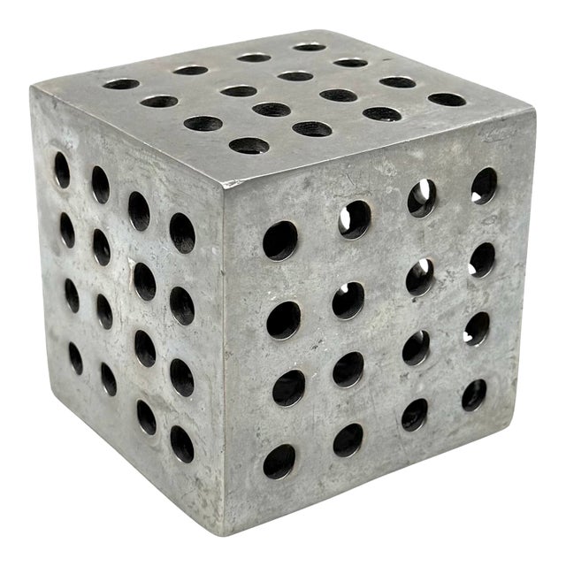 Space Age Metal Dice, Attrib. To Danese Italy 1960s For Sale