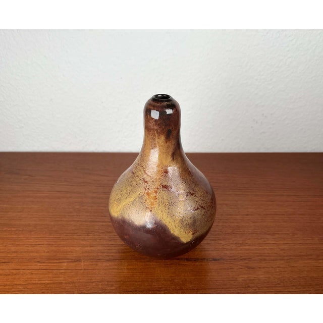 Mid-Century Modern German Studio Pottery Calabash Vase from Cornelsen Kindermann Keramik, 1960s, in Very Good conditions....