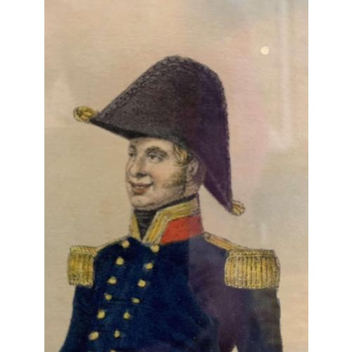 Naval Captains, Plate 5, 19th Century, Coloured Print, Framed For Sale - Image 7 of 10