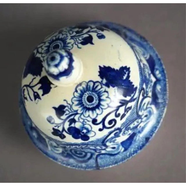 Ceramic Antique Stevenson Staffordshire Pottery Transferware Coffee Tea Pot For Sale - Image 7 of 11