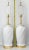 Christopher Spitzmiller, Inc Lamp Pair White Plaster Palm Tree Leaf Restored Large For Sale - Image 4 of 13