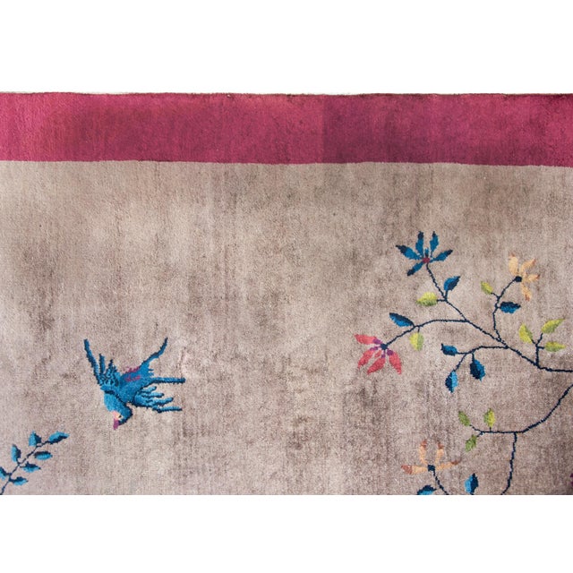 Early 20th Century Early 20th Century Chinese Art Deco Rug For Sale - Image 5 of 14