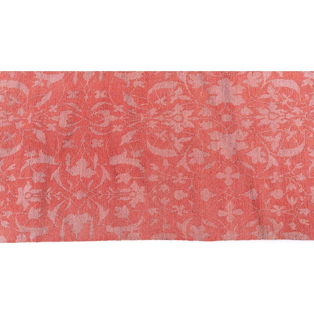 Modern Modern Traditional Red Wool & Silk Rug by Doris Leslie Blau For Sale - Image 3 of 9