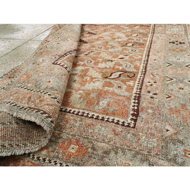Galerie Shabab Collection Early 20th Century Persian Bidjar Throw Rug For Sale In New York - Image 6 of 6