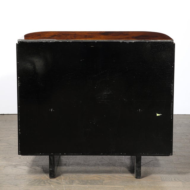 Art Deco Machine Age Cabinet in Book-Matched & Burled Walnut by Donald Deskey For Sale - Image 13 of 13