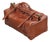Swaine & Adeney Vintage English Cognac Leather Gladstone Travel Bag – Royal Warrant, Keys & Brass Hardware For Sale