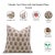 Fabdivine Indian Block Print Cushion Cover 16x16 Inch Duck Canvas-Bheeshma For Sale - Image 4 of 4