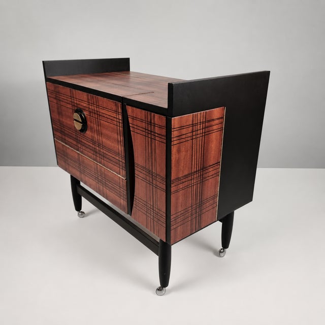 Vintage Bar Cabinet in Beech, 1970s For Sale - Image 4 of 9