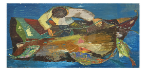 Alfred Rogoway, Figurative Composition, 1960, Oil Painting