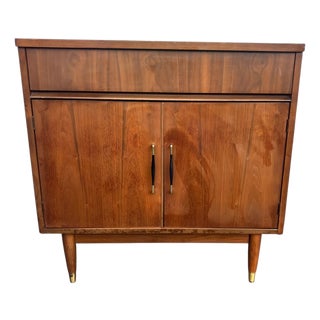 Mid 20th Century Walnut Cabinet Laminate Top For Sale