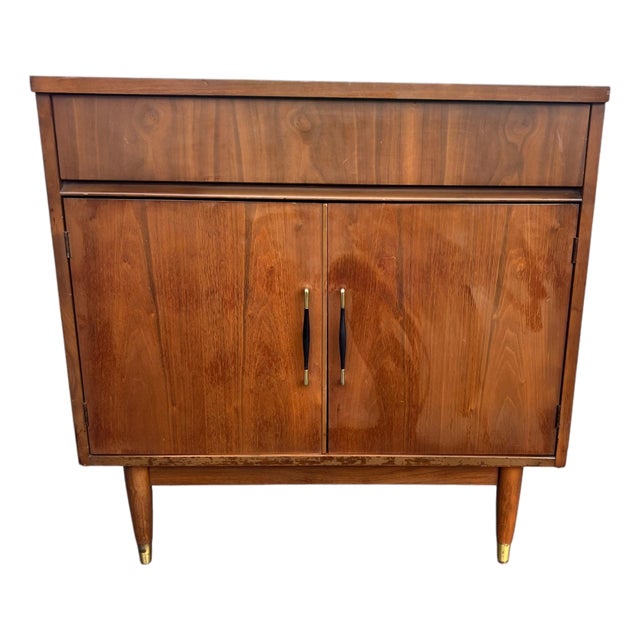 Mid 20th Century Walnut Cabinet Laminate Top For Sale