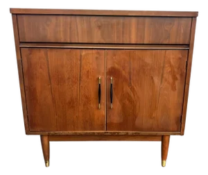Mid 20th Century Walnut Cabinet Laminate Top