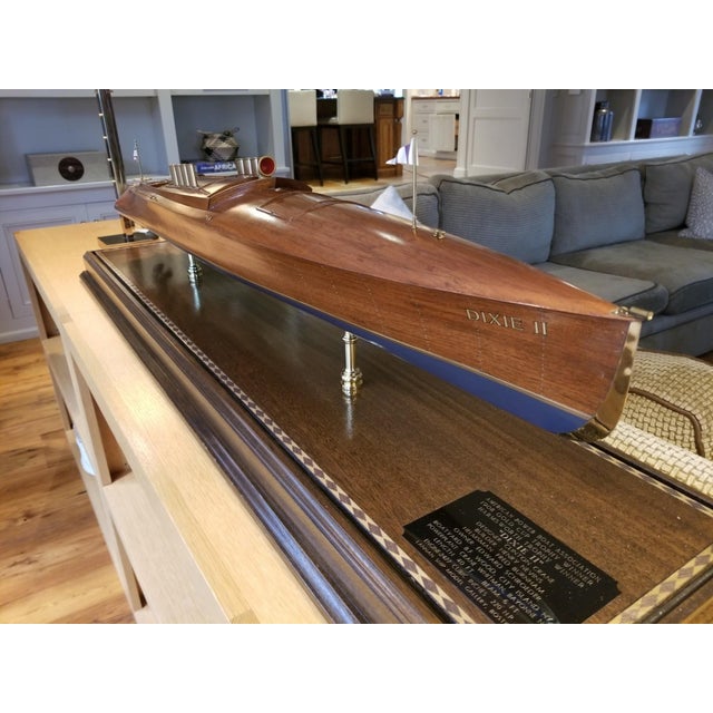 Nautical Lannan’s Scale Ship Model of the 1908 Gold Cup Trophy Winner “Dixie Ii” For Sale - Image 3 of 18