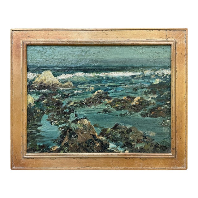 Mid-20th Century American Seascape Oil Painting For Sale