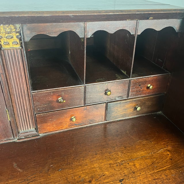 Georgian Mahogany Bureau, Mid -18th Century For Sale - Image 11 of 18